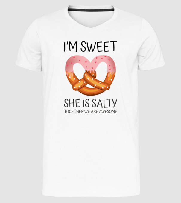 Sweet Friend model alb pe tricou