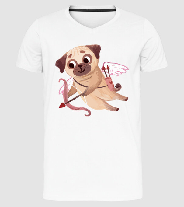 MOPȘI ÎNDRĂGOSTIȚI 3 model alb pe tricou