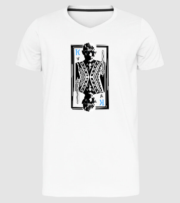 The Winter King model alb pe tricou