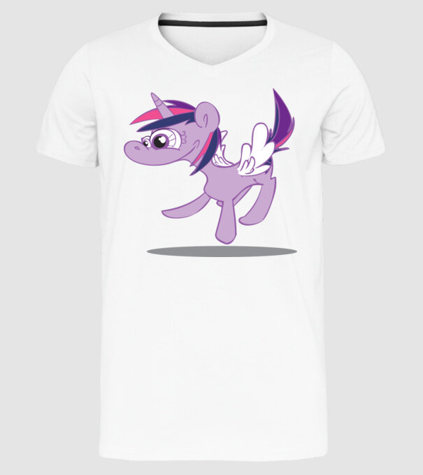 ugly my little pony model alb pe tricou