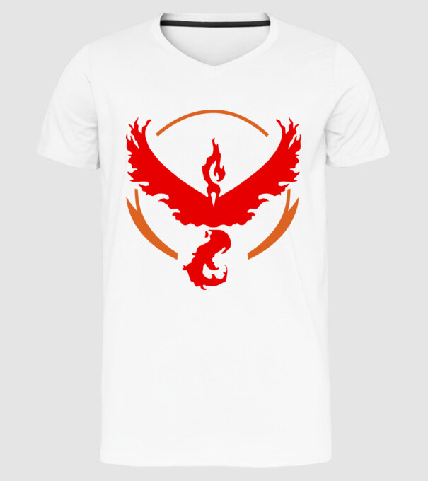 Valor team logo model alb pe tricou