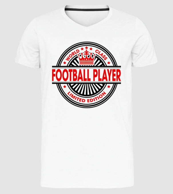 World class FOTBALIST model alb pe tricou