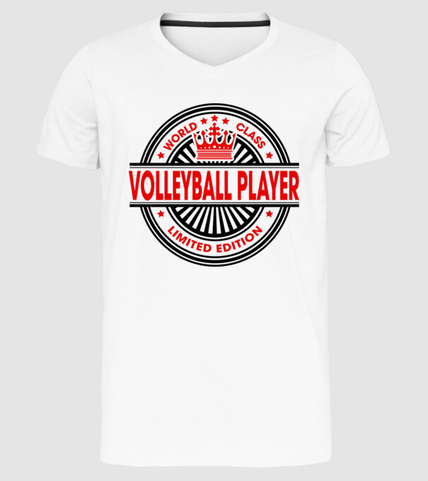 World class VOLEIBALIST model alb pe tricou