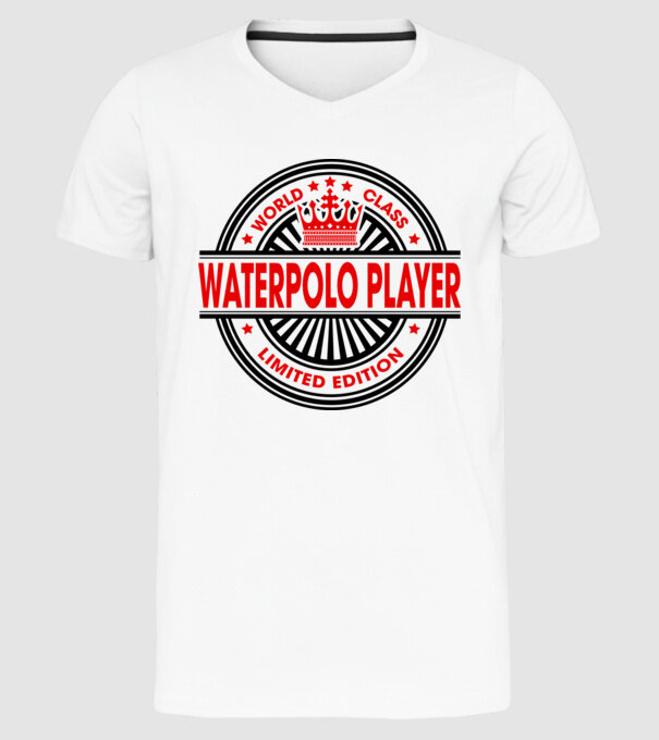 World class JUCĂTOR POLO PE APĂ model alb pe tricou