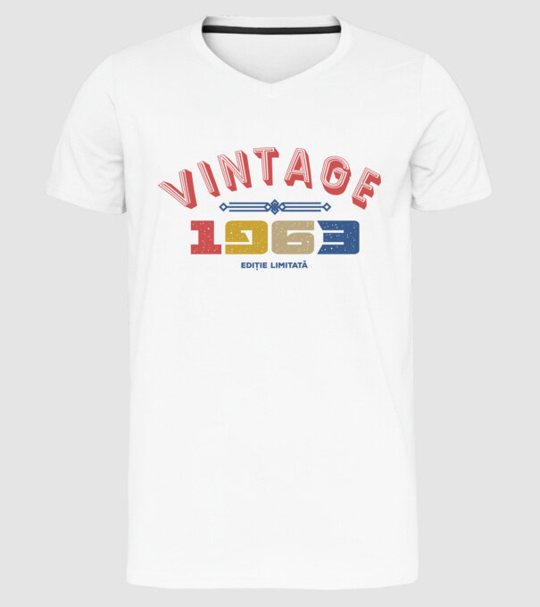 1963 Ediție limitată model alb pe tricou