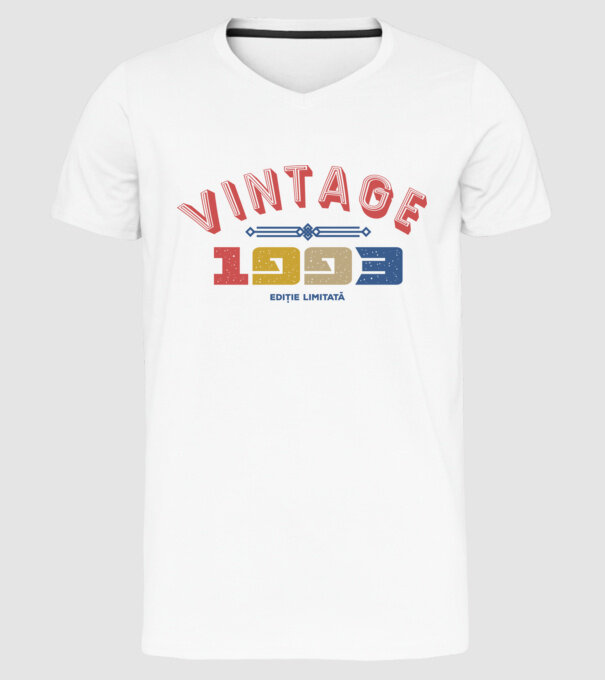 1993 Ediție limitată model alb pe tricou