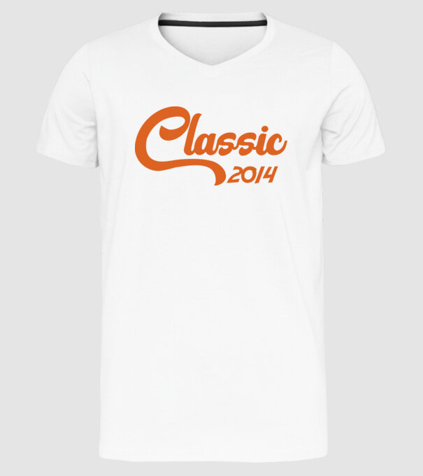 2014 Classic model alb pe tricou