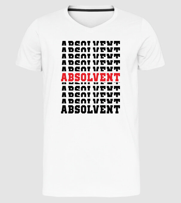 absolvent 2022 model alb pe tricou