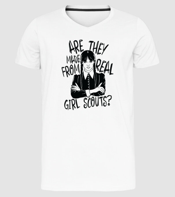 Are the made from real girl scouts model alb pe tricou