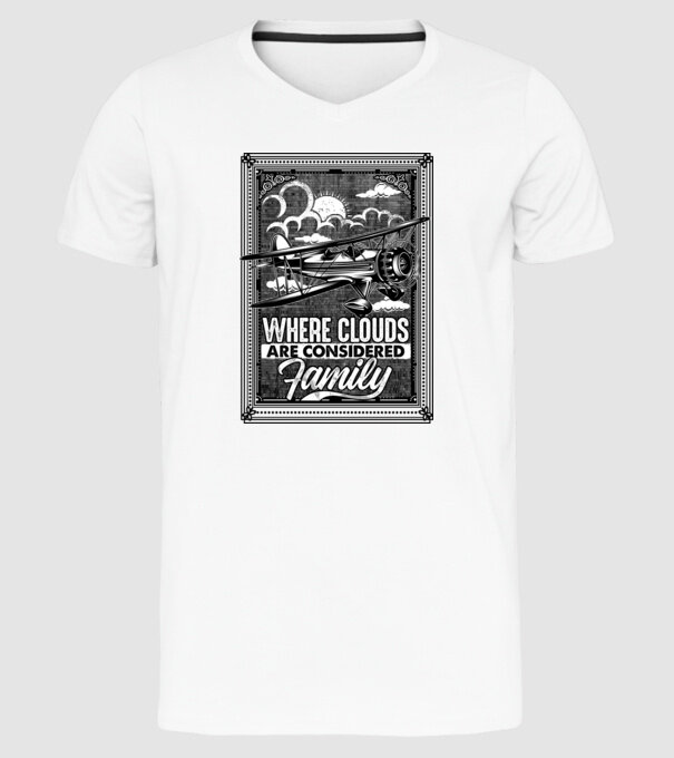Avioane model alb pe tricou