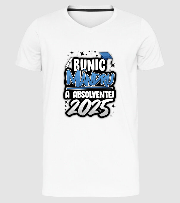 Bunic MÂNDRU a absolventei model alb pe tricou