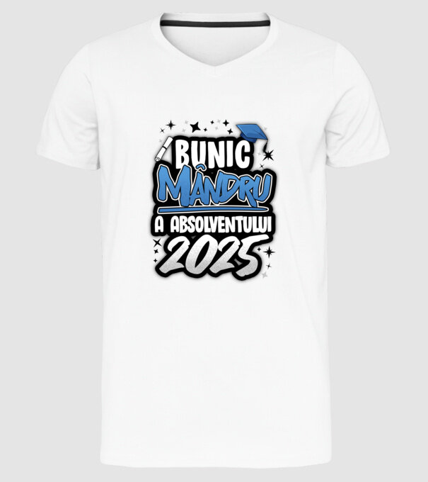 Bunic MÂNDRU a absolventului model alb pe tricou