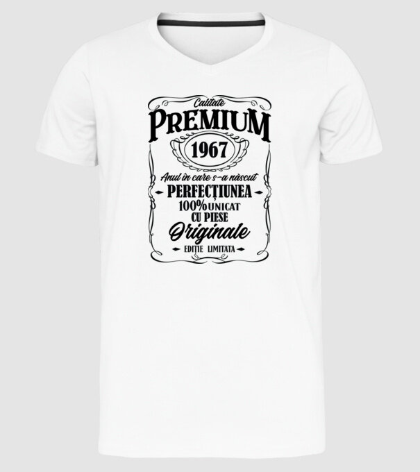 calitate premium -1967 - anul în care s-a născut - perfecțiunea - 100% unicat, cu piese originale, ediție limitată model alb pe tricou