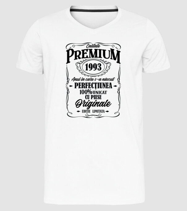 calitate premium -1993 - anul în care s-a născut - perfecțiunea - 100% unicat, cu piese originale, ediție limitată model alb pe tricou