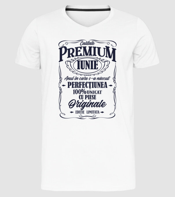 calitate premium -iunie- anul în care s-a născut - perfecțiunea - 100% unicat, cu piese originale, ediție limitată model alb pe tricou