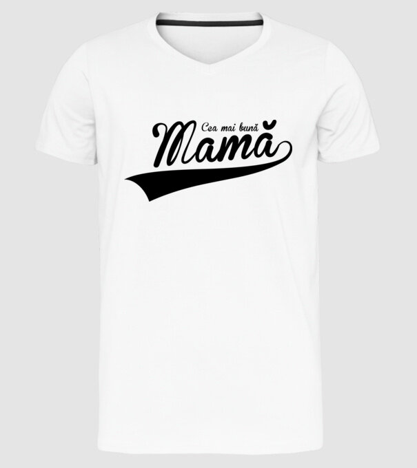 Cea mai bună mamă model alb pe tricou