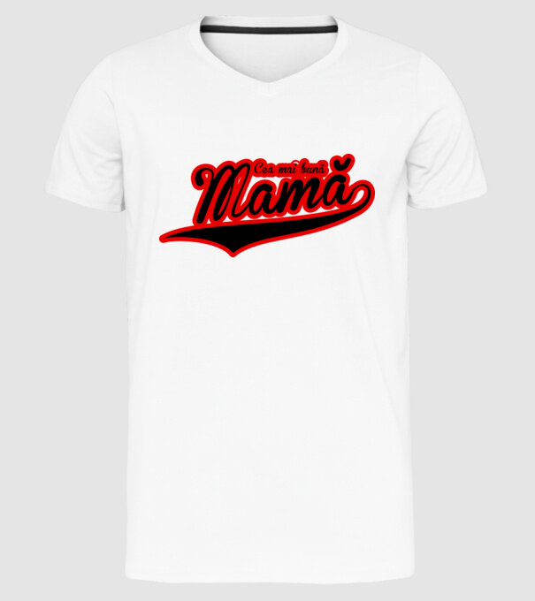 Cea mai bună mamă model alb pe tricou