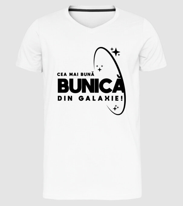 Cea mai bună mamă din Galaxie! model alb pe tricou