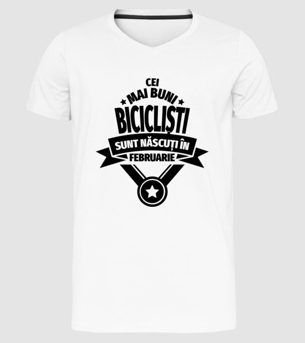 Cei mai buni barista sunt născuți în februarie model alb pe tricou