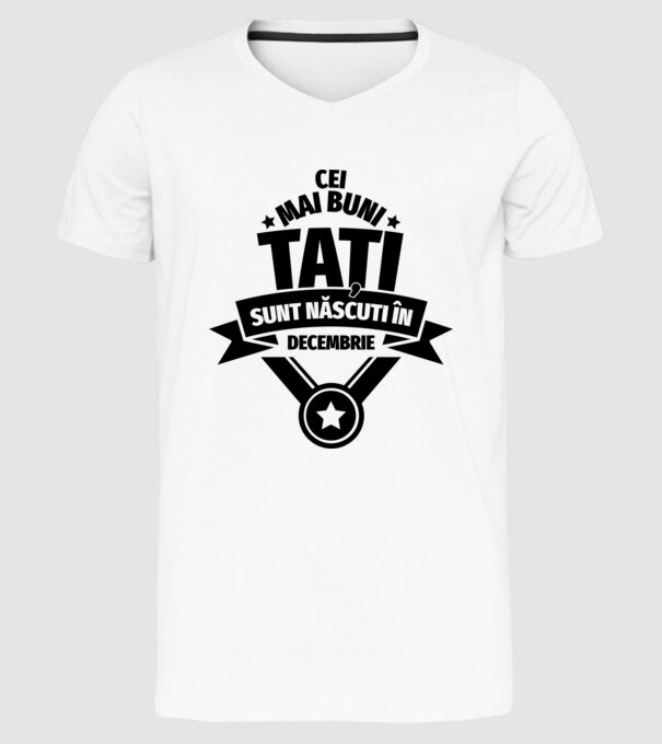 Cei mai buni Tați sunt născuți în martie. model alb pe tricou