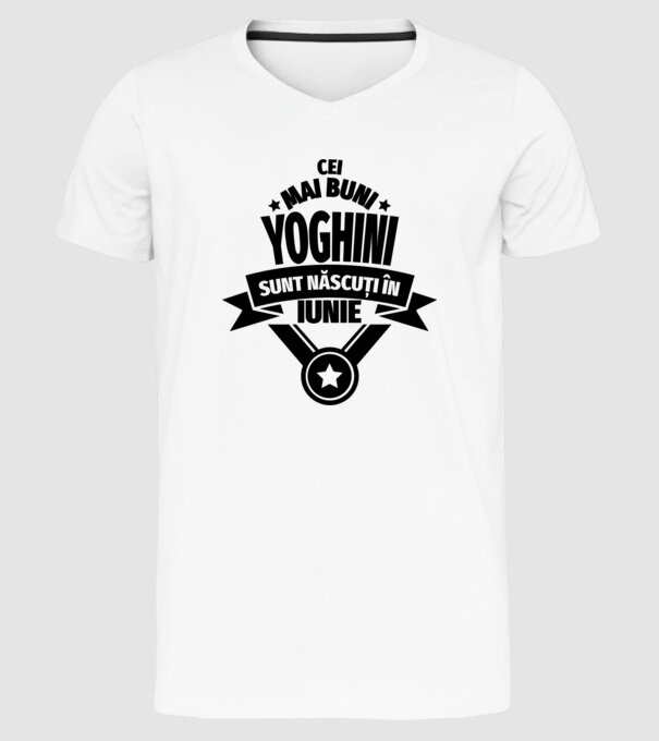 Cei mai buni yoghini sunt născuți în iunie model alb pe tricou