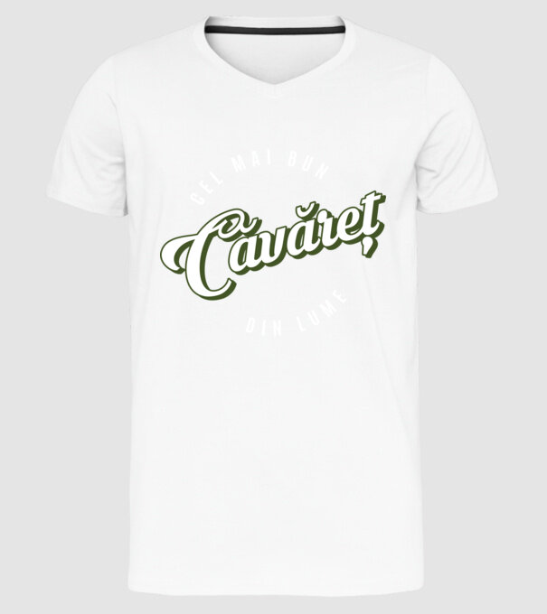 Cel mai bun Căvăret din lume model alb pe tricou