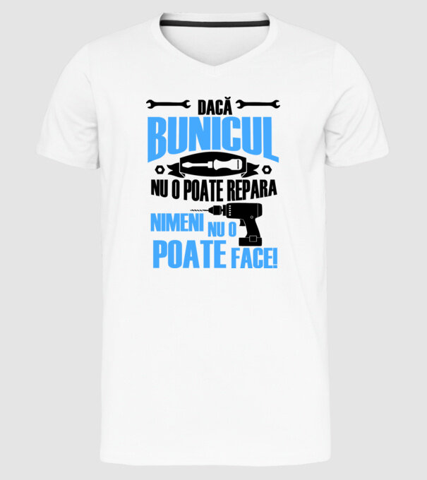 Dacă bunicul nu o poate repara, nimeni nu o poate face model alb pe tricou