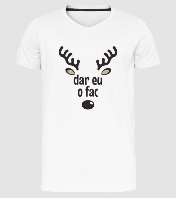 Dar eu o fac crăciun chiar căprioară Alb model alb pe tricou
