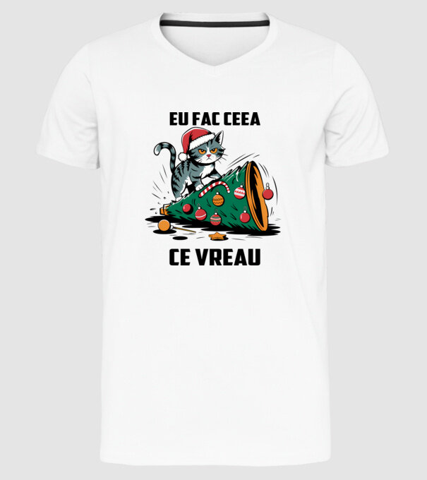Eu fac ceea ce vreau Alb model alb pe tricou