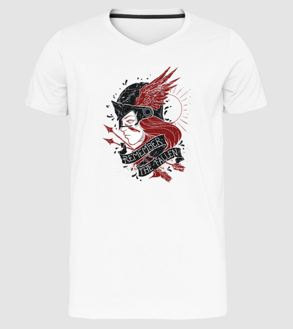 Graffiti model alb pe tricou
