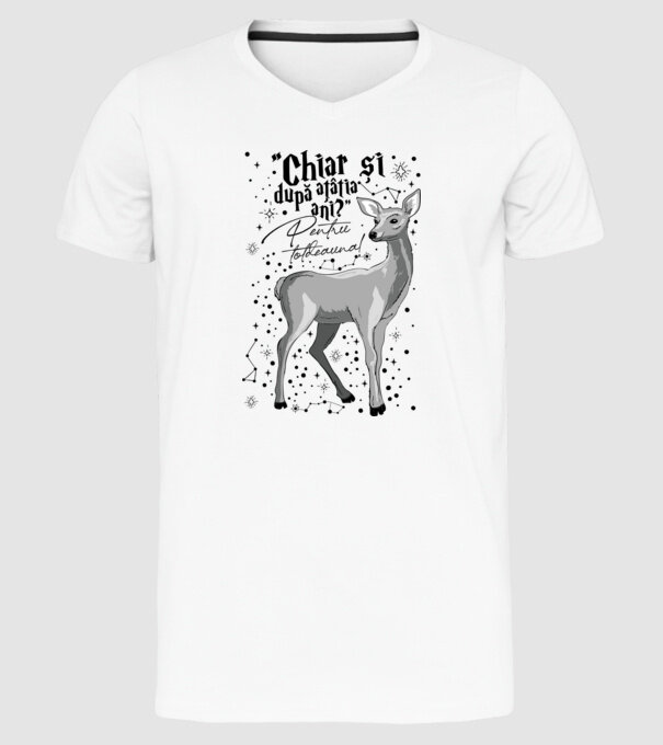 Harry Potter Valentine model alb pe tricou