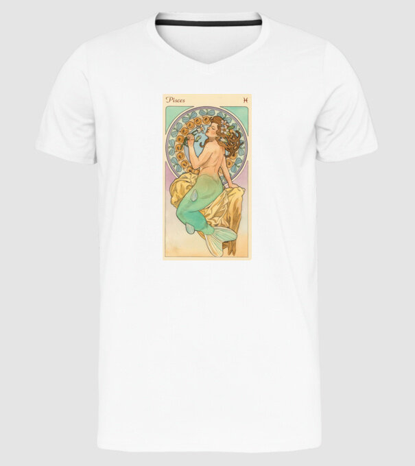 Horoscop Tarot PESTI model alb pe tricou