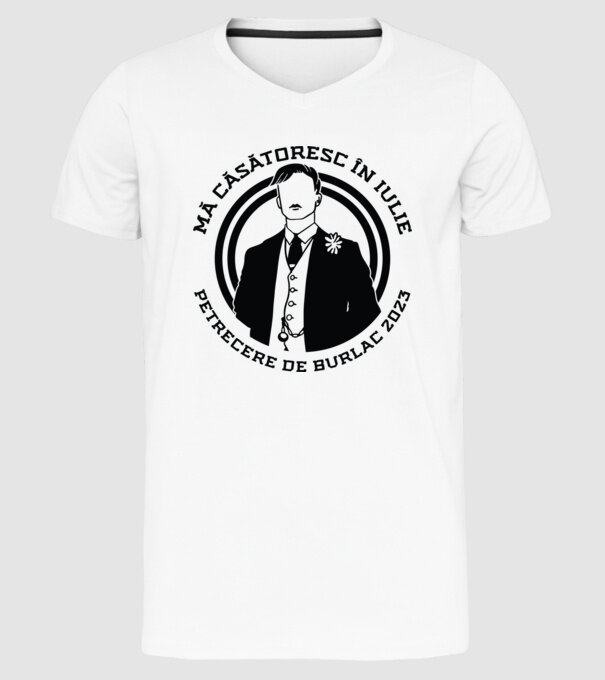 mă căsătoresc în iulie model alb pe tricou