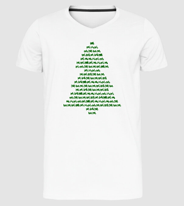motorbike christtmas tree model alb pe tricou