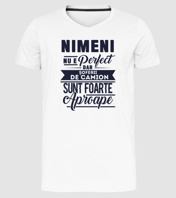 Nimeni nu e perfect, dar șoferii de camion sunt foarte aproape model alb pe tricou
