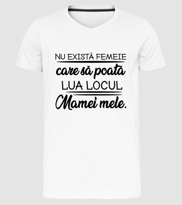 Nu exista femeie model alb pe tricou