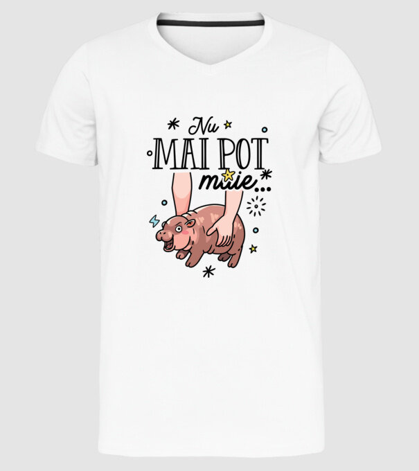 Nu mai pot muie... model alb pe tricou