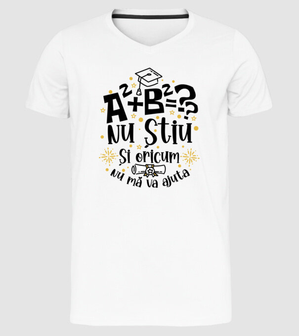 Nu știu, și oricum nu mă va ajuta  model alb pe tricou