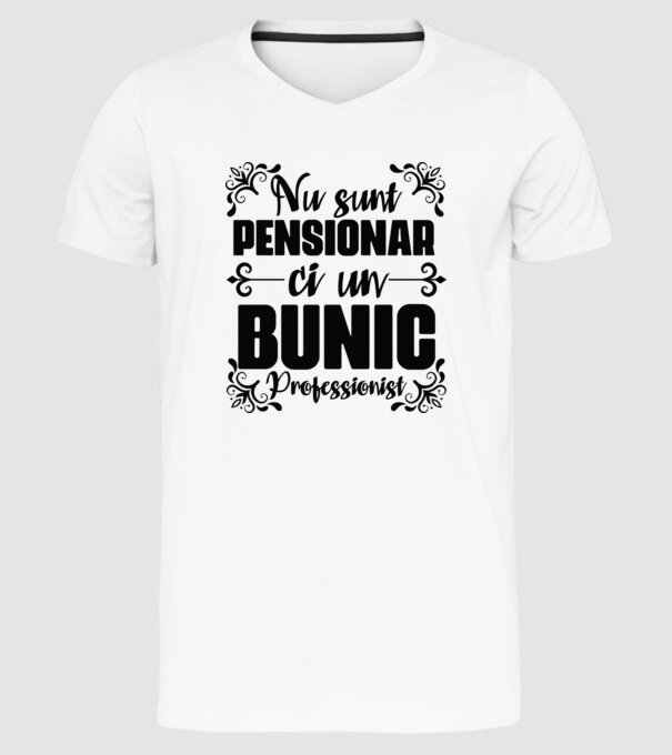 Nu sunt_pensionar, ci un bunic profesionist model alb pe tricou