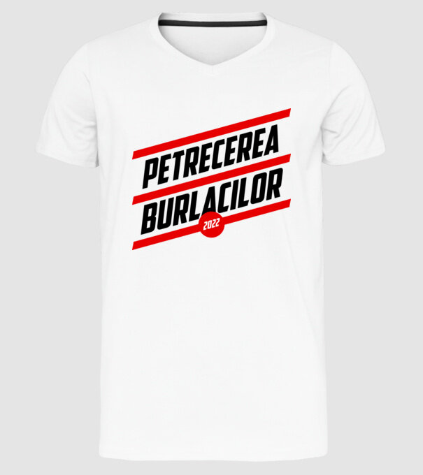 petrecerea burlacilor model alb pe tricou