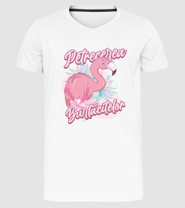 petrecerea burlăcitelor model alb pe tricou