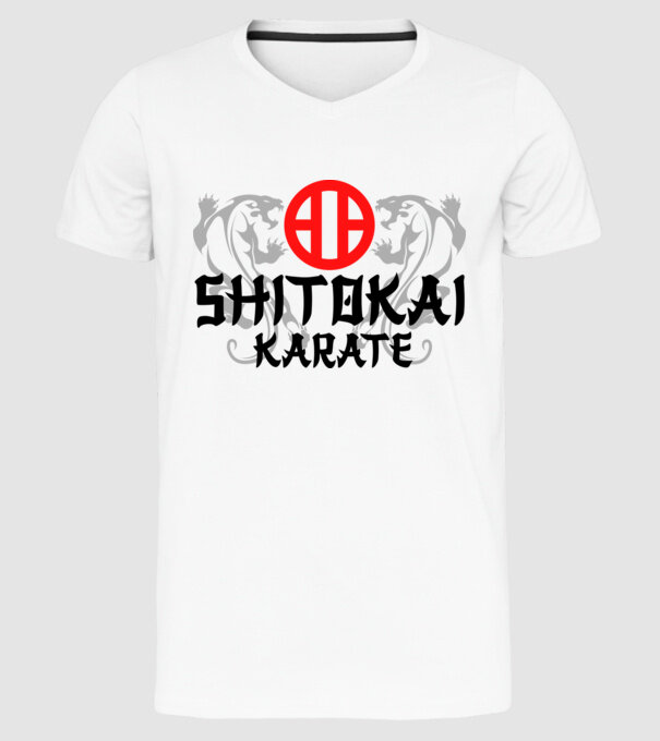 Shitokai Karate model alb pe tricou