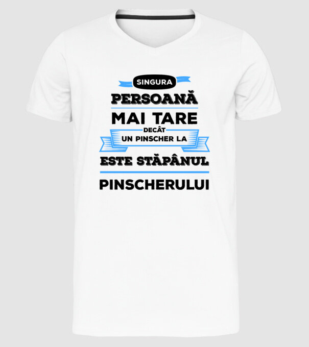 singura persoană mai tare decât un Husky este stăpânul Husky-ului model alb pe tricou