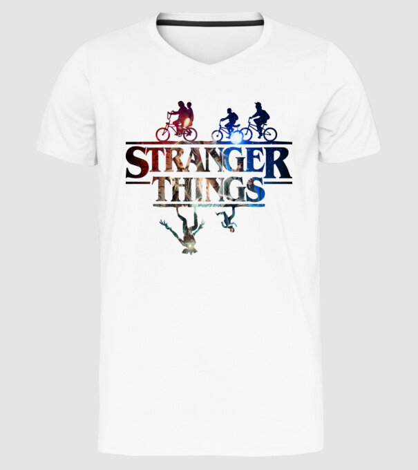 stranger things quote poster2 model alb pe tricou