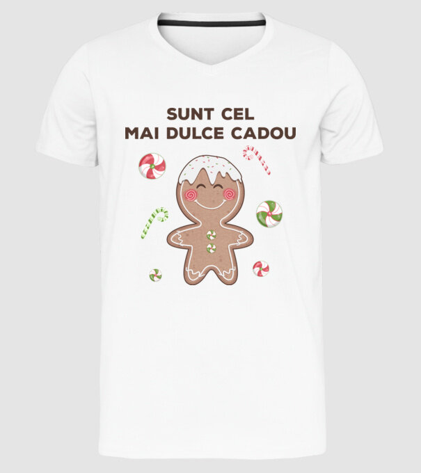 Sunt cel mai dulce cadou model alb pe tricou