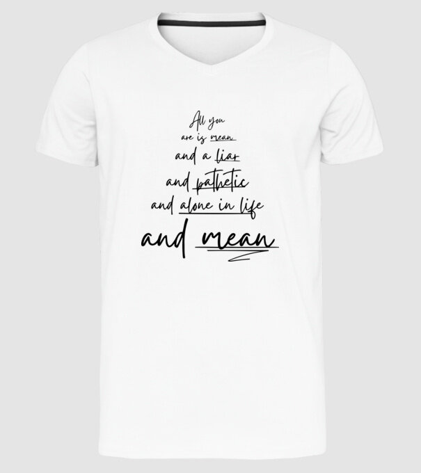 Taylor Swift all you model alb pe tricou