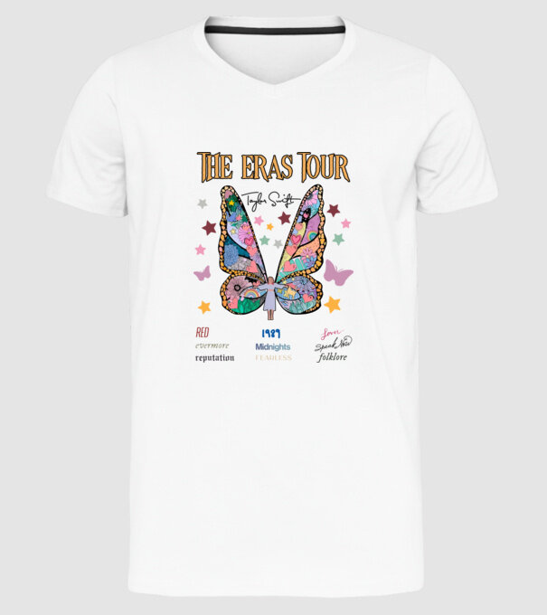 Taylor Swift eras fairy model alb pe tricou