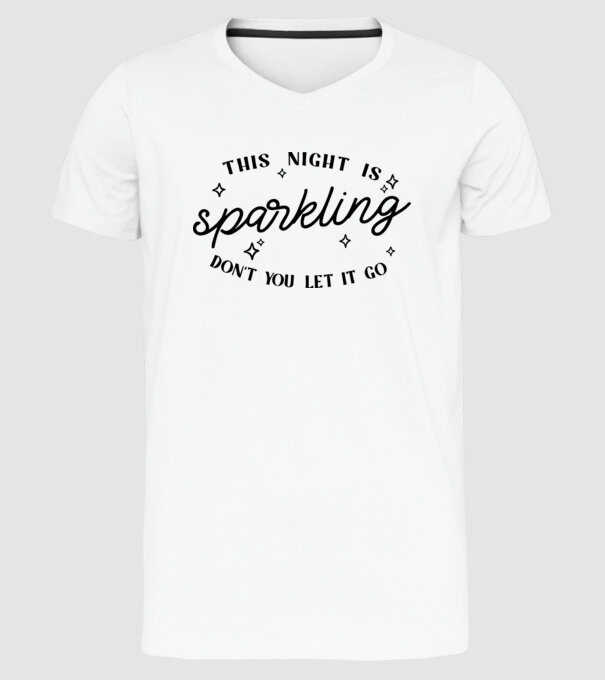 Taylor Swift This night is sparkling model alb pe tricou