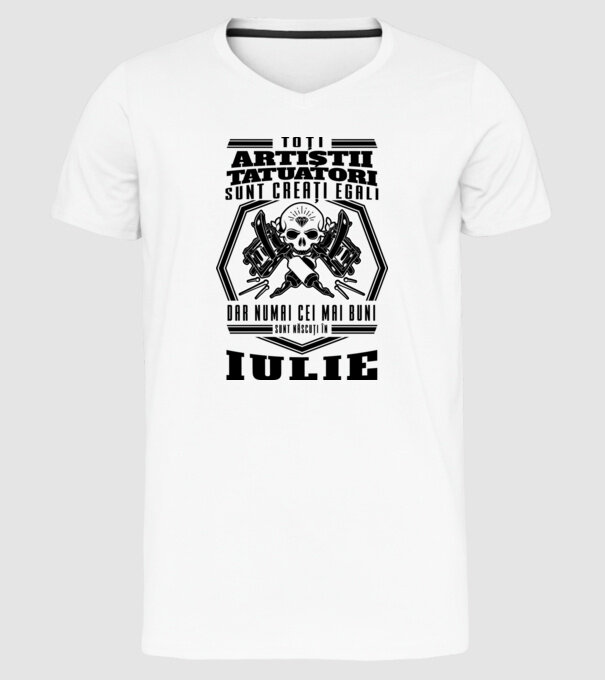 Toți artiștii tatuatori sunt creați egali iulie model alb pe tricou