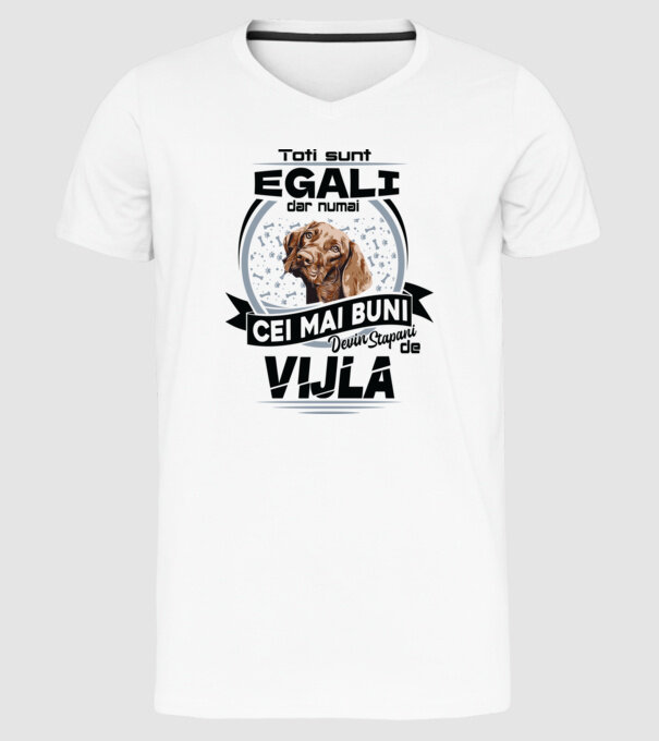 Toți sunt egali, dar numai cei mai buni devin stăpâni de vijla model alb pe tricou